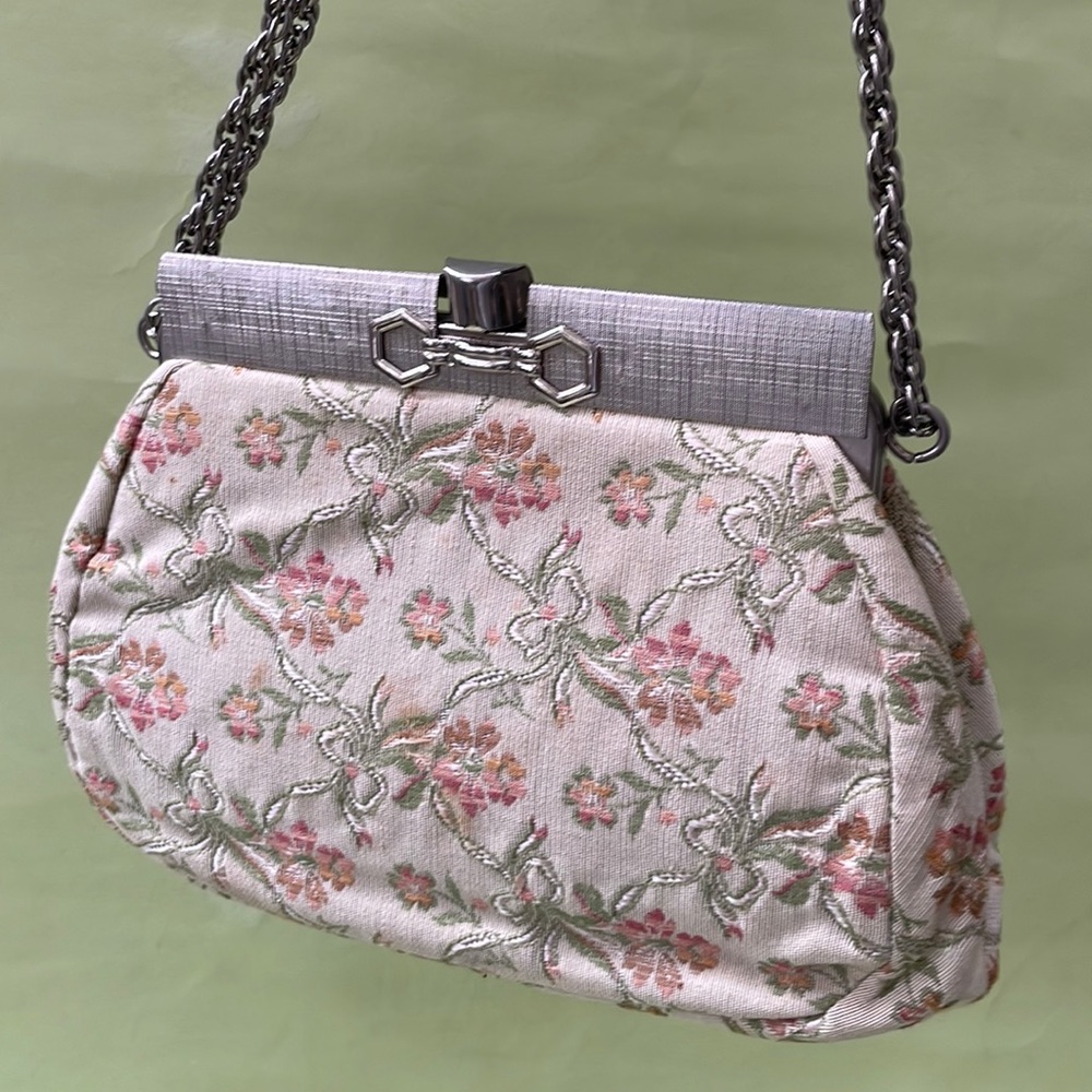 Vintage multicolored tapestry mini bag